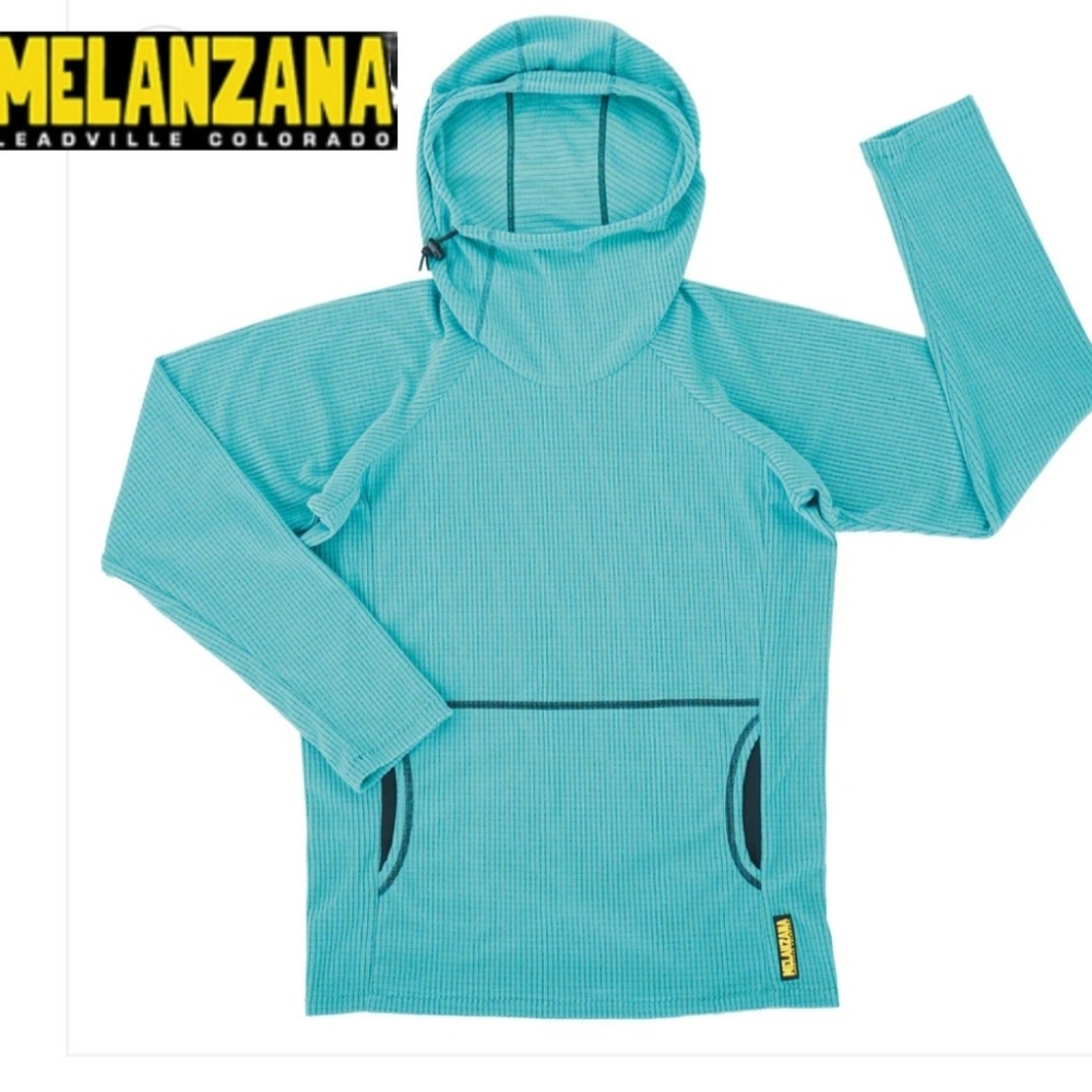 MELANZANA MICRO GRID HOODIE V2 MEN'S XL TURQUOISE LAGOON